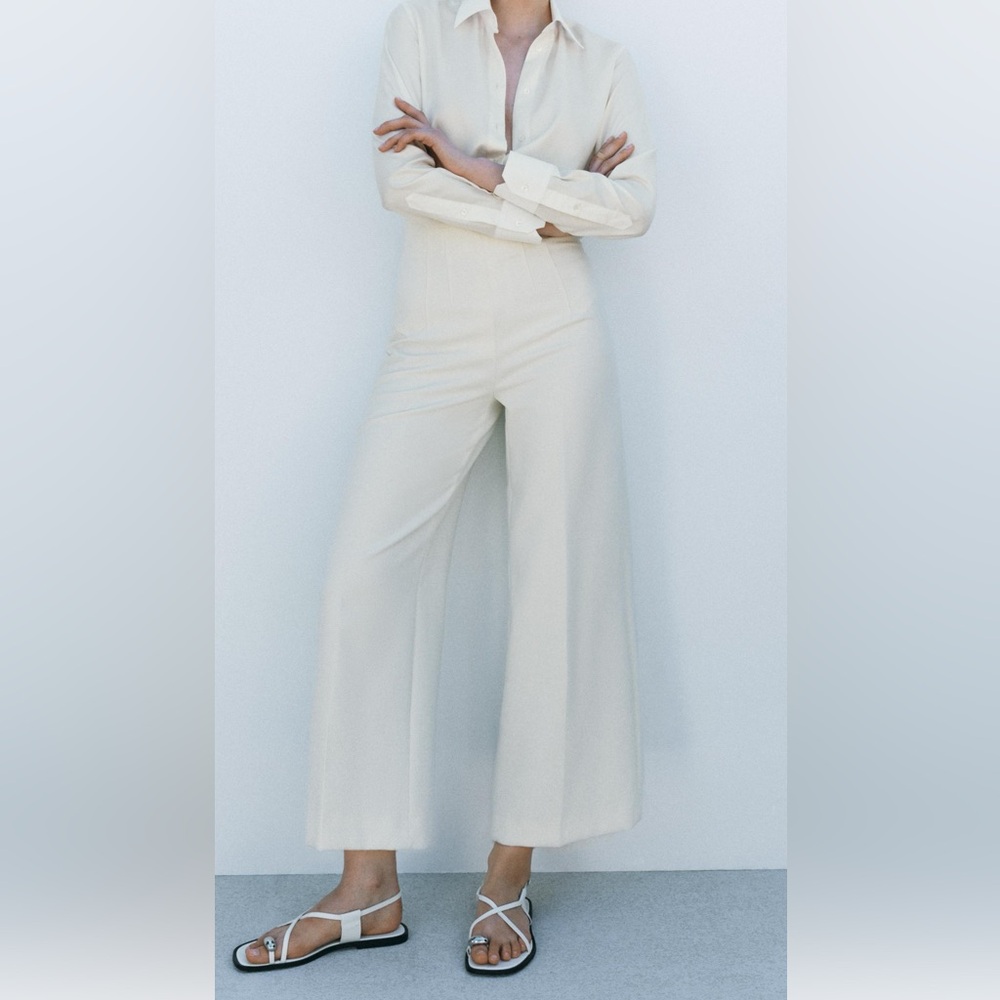 NWT Zara Culottes XXL Cream